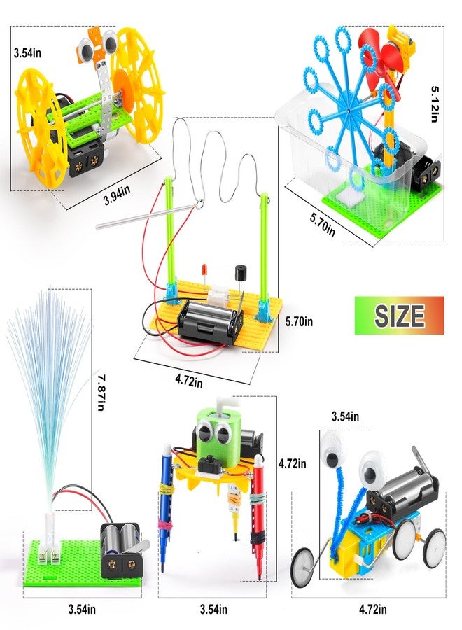 BeAndge STEM Robotics Kit - 6 Set STEM Toys for Ages 8-13, Science Kits Arts and Crafts for Kids Ages 8-12, Boys Gifts for 6 7 9 10 Year Old, Engineering Science Robot Building Toys for Kids 6-8 9-12 - Image 4